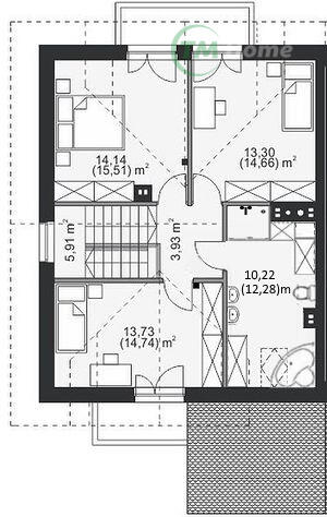 Dom 123 m2 w zabudowie bliźniaczej.