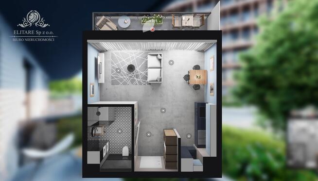 Mieszkanie 37,69m2, 1 pok. z balkonem 9,49m2 /Stare Miasto, Szczepin