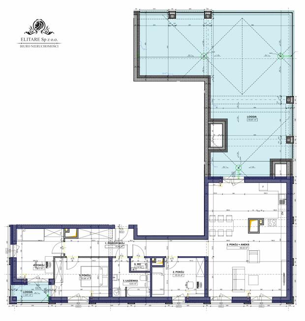 Apartament 4 pok. 100,85 + 2loggie 86,48/Os. Powstańców Śląskich obok Sky Tower