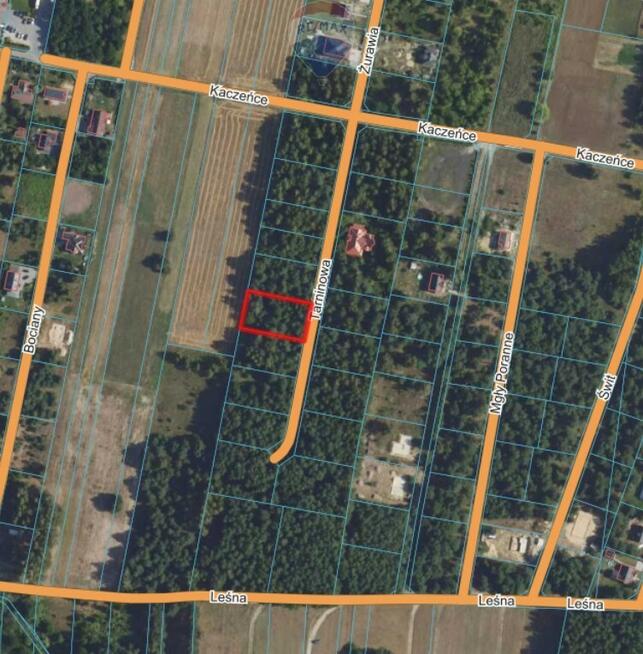 2z5 Działka budowlana 1434 m2, Kuklówka Radz.
