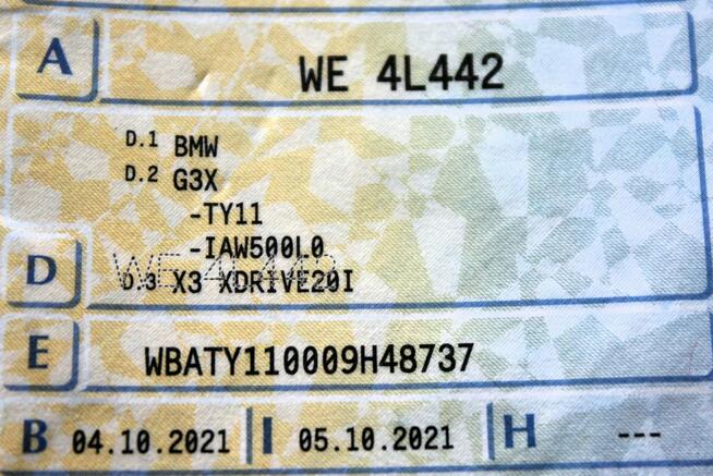 BMW X3 184KM XDrive SalonPL FV23% El.Klapa Grz.Fotele Kamera Nawigacja LED