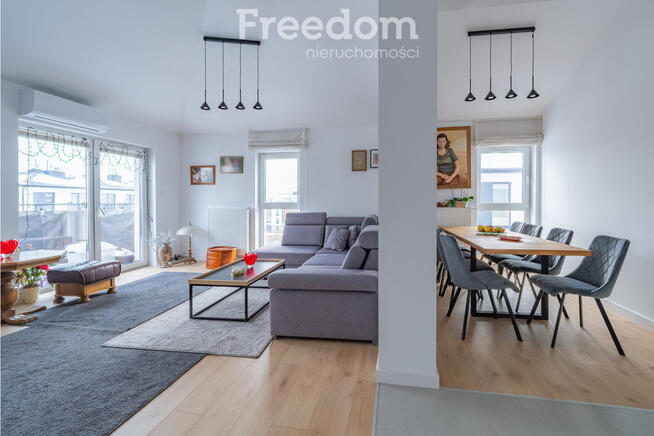 Loftowa przestrzeń z 2 miejscami postojowymi