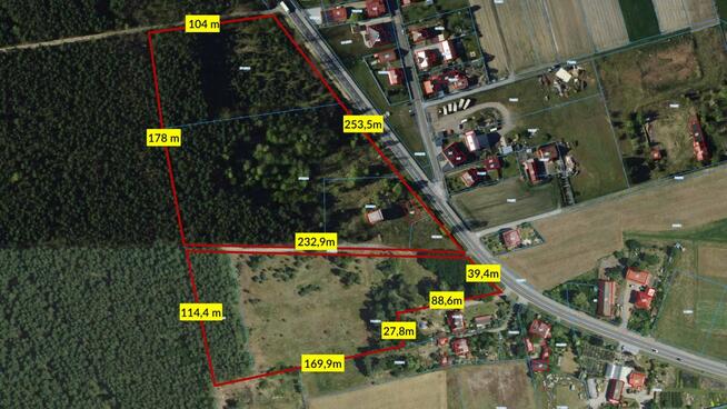 Działka usługowa Sieraków Śląski gm. Ciasna, Oleska