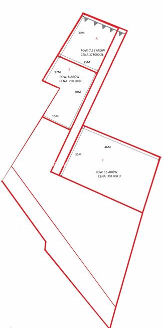 Działka budowlana Rząska gm. Zabierzów, Półkole