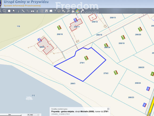 Działka budowlana przy linii brzegowej jeziora !