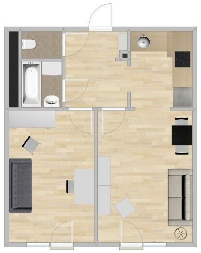 Śmidowicza 41A, Oksywie, nowoczesne 2 pokoje