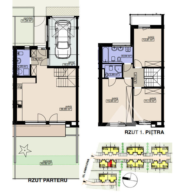 4 pokoje z ogrodem w zab. bliźn. od 1164tys. zł.