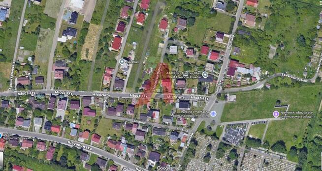 Działka budowlana Kraków Podgórze, Prokocim, Młodzieży