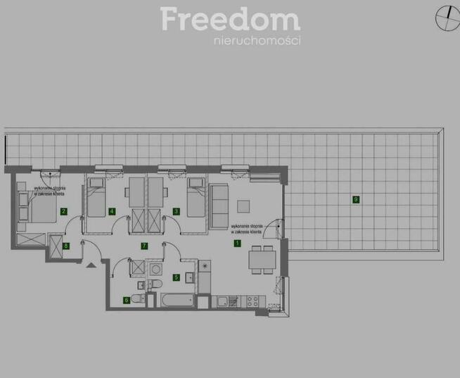 4 - pokojowe mieszkanie z dużym tarasem Włochy
