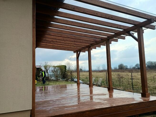 Taras drewniany, zadaszenie tarasu, altana, pergola Rzeszów