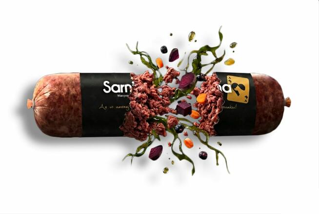 BARF dla psa Mrożony barf z mięsa sarny monobiałkowa karma 5