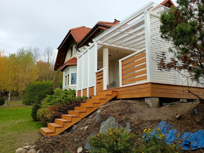 Taras drewniany, zadaszenie tarasu, altana, pergola Rzeszów