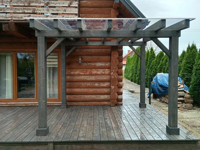 Taras drewniany, zadaszenie tarasu, altana, pergola Rzeszów