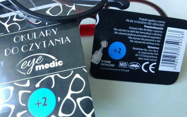 Okulary do czytania +2,00 dpt EyeMedic Wyrób medyczny Różne