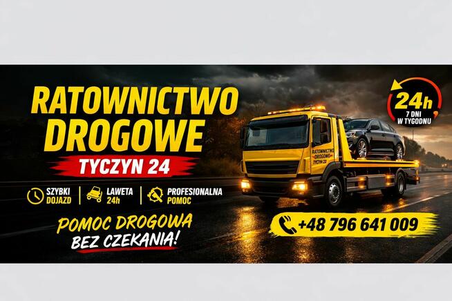 Pomoc Drogowa Tyczyn 24h | Laweta Tyczyn Rzeszów | Holowanie