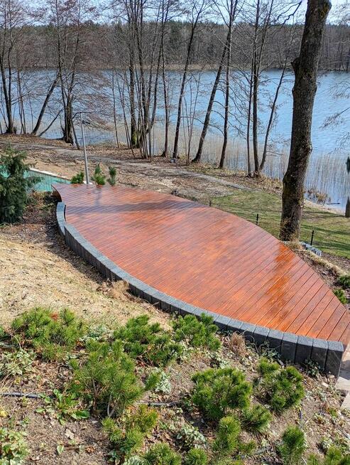 Usługi szlifiersko-malarskie drewna + Szpachlowanie + Płytki