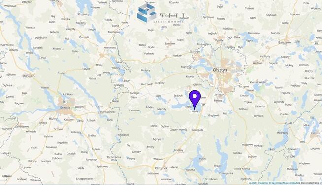 Działka budowlana Majdy gm. Stawiguda