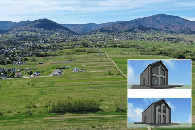 Działka z widokiem na panorame gór, Lipowa, Żywiec