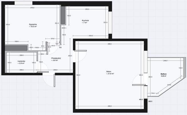 47m² | Komórka | Balkon | Lokalizacja | REZERWACJA