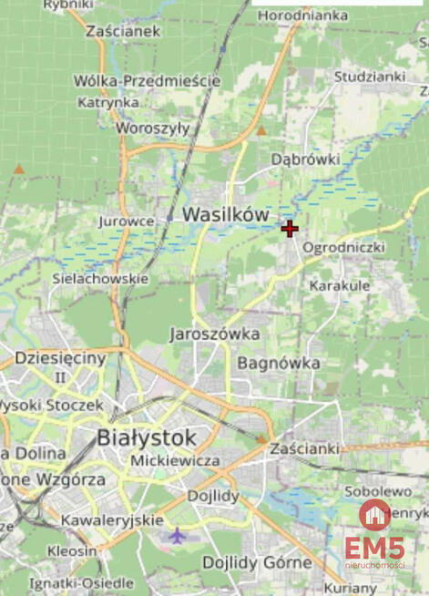 Działka inwestycyjna Nowodworce gm. Wasilków,