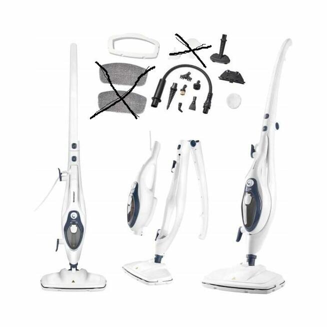 Mop, odkurzacz parowy Silvercrest - niekompletny