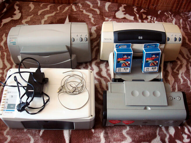4 Drukarki! HP DeskJet F380, 930C, 940C, Canon iP1000