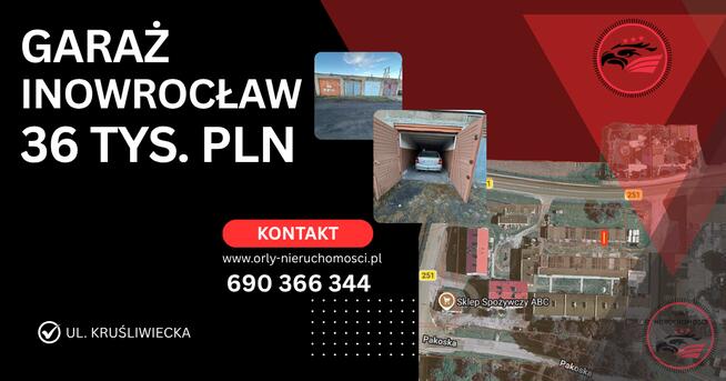 Garaż w szeregu – INOWROCŁAW
