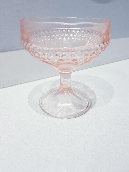 Szklana cukiernica, bombonierka z prl-u HSG Ząbkowice