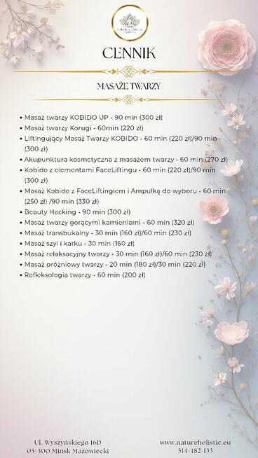 Masaże, Sauna, zajęcia ruchowe, kosmetyczka, Vouchery,