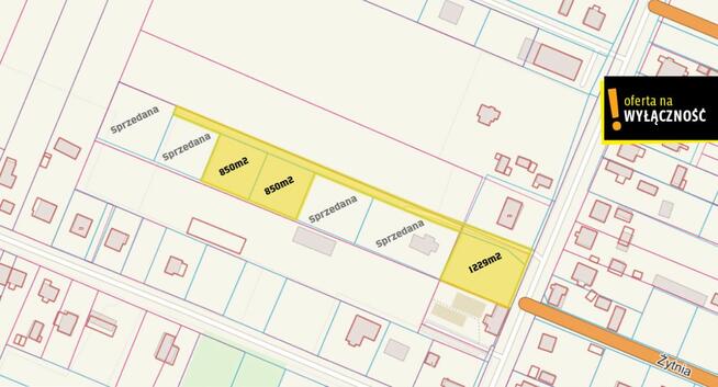 Działka budowlana Tumlin-Wykień gm. Miedziana Góra,