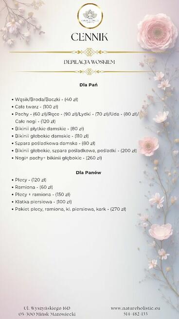 Masaże, Sauna, zajęcia ruchowe, kosmetyczka, Vouchery,