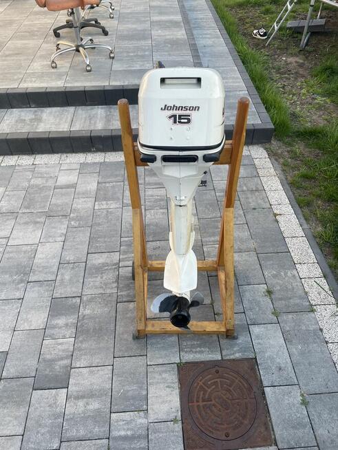 Łódź wędkarska +Przyczepa podlodziowa +Silnik Johnson 15 Km