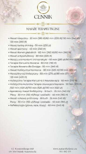 Masaże, Sauna, zajęcia ruchowe, kosmetyczka, Vouchery,