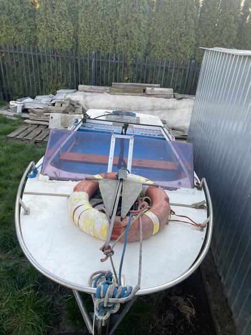 Łódź wędkarska +Przyczepa podlodziowa +Silnik Johnson 15 Km