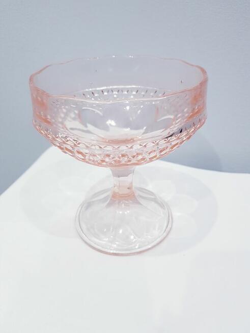 Szklana cukiernica, bombonierka z prl-u HSG Ząbkowice