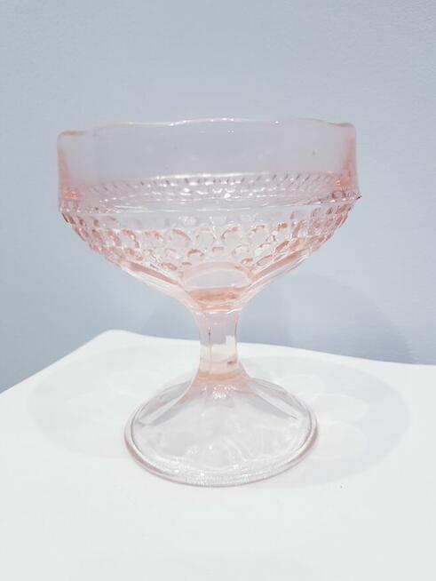 Szklana cukiernica, bombonierka z prl-u HSG Ząbkowice