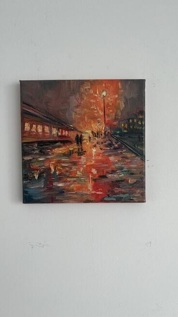 Obrazki olejne-20x20cm- dekoracje ścian.