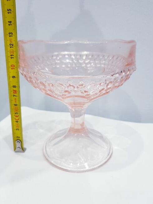 Szklana cukiernica, bombonierka z prl-u HSG Ząbkowice