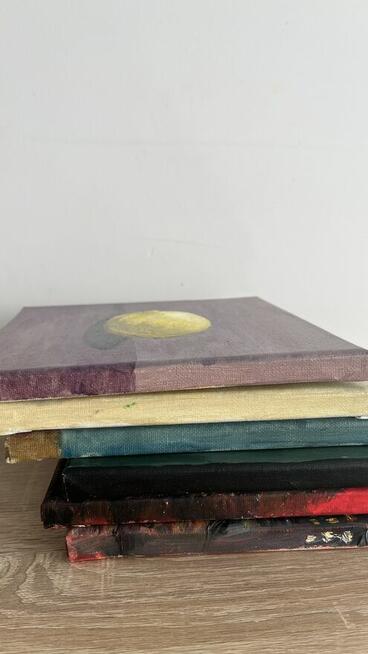 Obrazki olejne-20x20cm- dekoracje ścian.