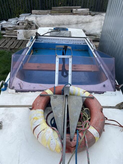 Łódź wędkarska +Przyczepa podlodziowa +Silnik Johnson 15 Km