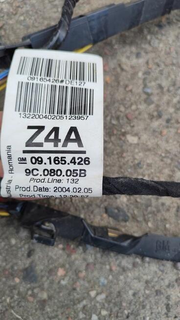 Wiązka drzwi Opel Corsa C 2004 3D L+P 09165426, 09165418