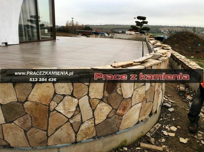 Schody z granitu, taras z piaskowca, usługi kamieniarskie