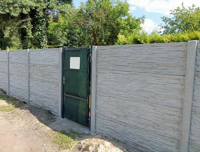 Płot Panelowy Ogrodzenie panelowe betonowe Siatka leśn