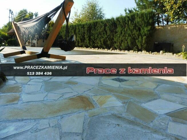 Schody z granitu, taras z piaskowca, usługi kamieniarskie