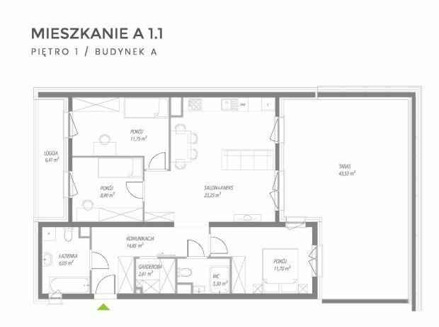 APARTAMENT 82m² Z TARASEM 43m² ZAMIESZKAJ PRZY PARKU STRUGA