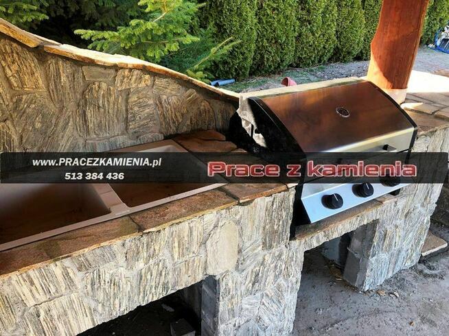 Schody z granitu, taras z piaskowca, usługi kamieniarskie