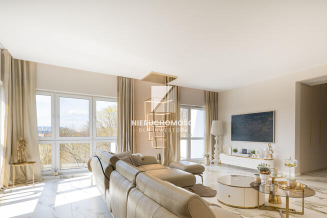 Penthouse 137 mkw z widokiem na Park i Katedrę