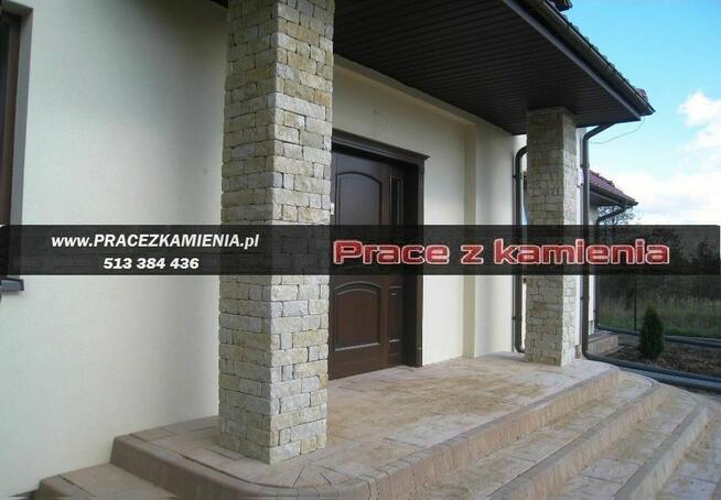 Schody z granitu, taras z piaskowca, usługi kamieniarskie