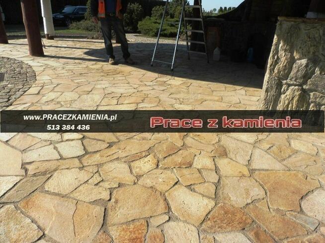 Schody z granitu, taras z piaskowca, usługi kamieniarskie