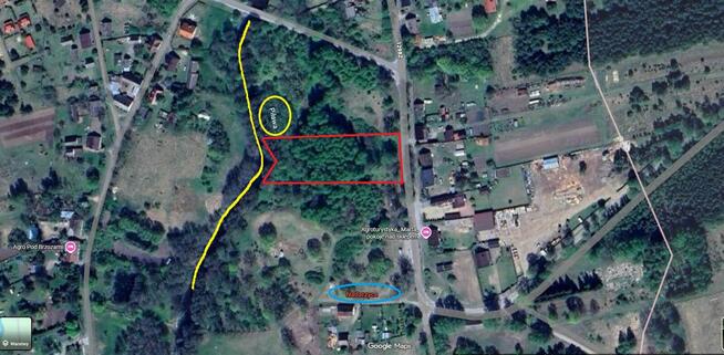 Nadarzyce , Piława, działka budowlana nad rzeką